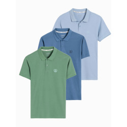 Ombre Poloshirt heren z28 v23 3-pak