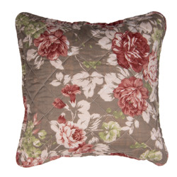 Clayre & Eef Clayre & eef kussenhoes 40x40 cm polyester vierkant bloemen