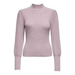 Only Onlkatia ls highneck pullover knt mauve