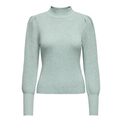 Only onlkatia l/s highneck pullover knt 15232494 gray mist