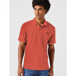 Wrangler Refined polo shirt burnt sienna