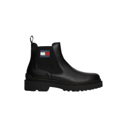 Tommy Hilfiger Leren chelsea laarzen met profielzool en logo