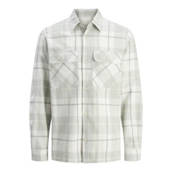 Jack & Jones jprccraymond spring check overshirt 12274956 gray