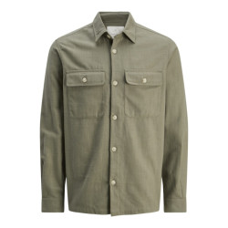 Jack & Jones jprccraymond spring solid overshirt 12274954 tea leaf