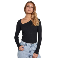 Norr Sherry knit top black -