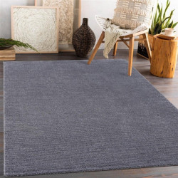 Muratap Fancy effen laagpolig modern vloerkleed grijs 200x290 cm- 200x290 cm