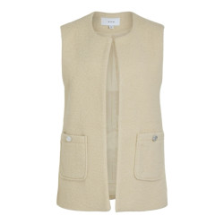 Vila Vikera sl waistcoat ecru