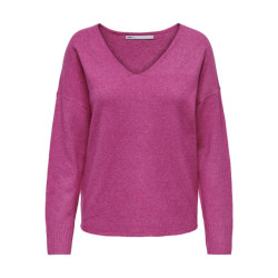 Only Onlrica life ls v-neck pullo knt n magenta