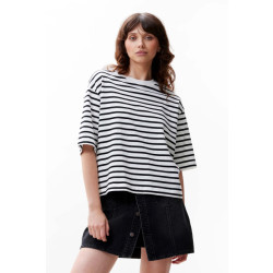 Catwalk Junkie 2402080200 loose fit stripe t-shirt