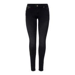Only Onlisa4 life reg skinny zip ana216 black denim
