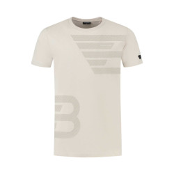 Ballin Amsterdam T-shirt print sand bruin