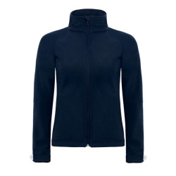 B and C B&c womens hooded premium softshell jacket (winddicht, waterdicht & ademend)