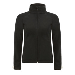 B and C B&c womens hooded premium softshell jacket (winddicht, waterdicht & ademend)