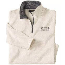 Atlas For Men Heren winterstaat geborstelde fleece trui