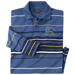 Atlas For Men Heren gestreept soft touch poloshirt