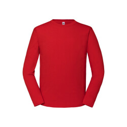 Fruit of the Loom Heren iconic 195 premium ringspun cotton t-shirt met lange mouwen