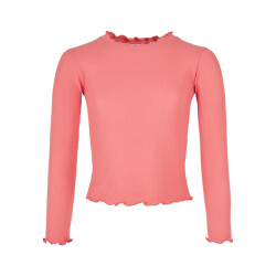 Urban Classics Meisjes t-shirt met korte geribde mouwen