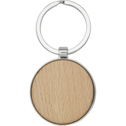 Avenue Moreno ronde beukenhouten sleutelhanger
