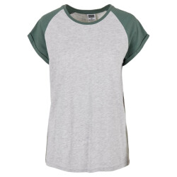Urban Classics Dames contrast raglan t-shirt