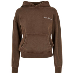 Urban Classics Dames geborduurde badstof logo hoodie