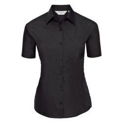 Russell Athletic Collectie dames korte mouwen poly-katoen easy care poplin shirt