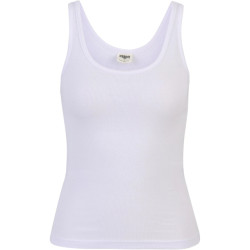 Urban Classics Dames basic geribd organisch tanktopje (verpakking van 2)