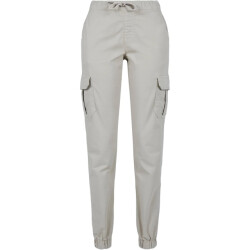 Urban Classics Dames cargo pocket hoge taille joggingbroek