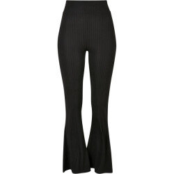 Urban Classics Dames ribbed uitlopende legging met hoge taille