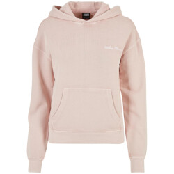 Urban Classics Dames geborduurde badstof logo hoodie