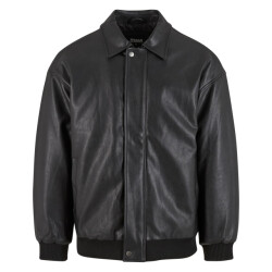 Urban Classics Heren synthetisch leren blouson jas