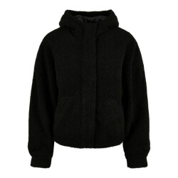 Urban Classics Dames sherpa kort jasje
