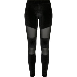 Urban Classics Dames tech velvet mesh legging
