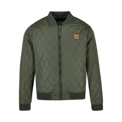 Urban Classics Heren diamond nylon gewatteerd jasje