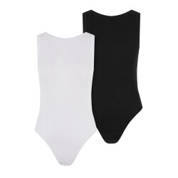 Urban Classics Dames tank ribbed bodysuit (set van 2)