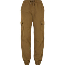 Urban Classics Dames cargo pocket hoge taille joggingbroek