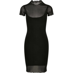 Urban Classics Dames mesh 2-laags jurk
