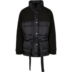 Urban Classics Dames sherpa pufferjas