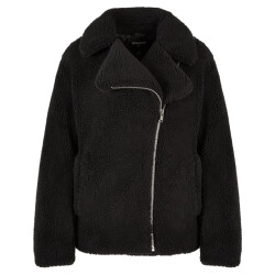 Urban Classics Dames sherpa bikerjas
