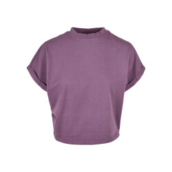 Urban Classics Dames pigment geverfd kort omgeslagen t-shirt