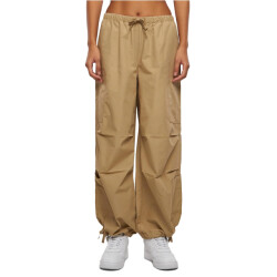 Urban Classics Dames katoenen parachute cargo broek