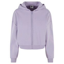 Urban Classics Dames cozy zip cropped hoodie