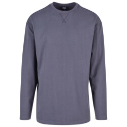 Urban Classics Heren-trui met open rand en lange mouwen