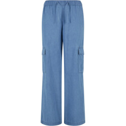 Urban Classics Dames denim lichtgewicht cargo broek