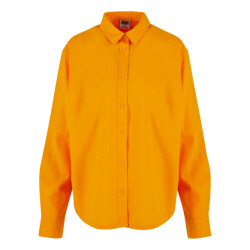 Urban Classics Dames linnen oversized shirt