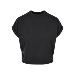 Urban Classics Dames pigment geverfd kort omgeslagen t-shirt