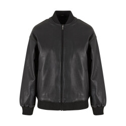 Urban Classics Dames synthetisch leren bomberjack