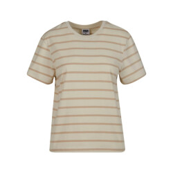 Urban Classics Dames gestreept boxy t-shirt