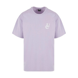 Urban Classics Heren golvend logo zwaargewicht oversized t-shirt