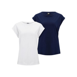 Urban Classics Dames pre-pack verlengd schouder t-shirt (set van 2)