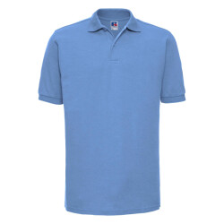 Russell Athletic Heren ripple collar & manchet poloshirt met korte mouwen